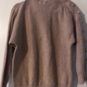 LA MIEL Taupe Knit Cardigan